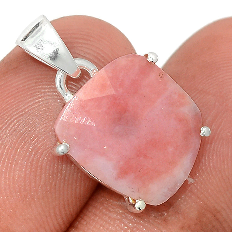 1" Claw - Pink Opal Faceted Pendants - POFP29