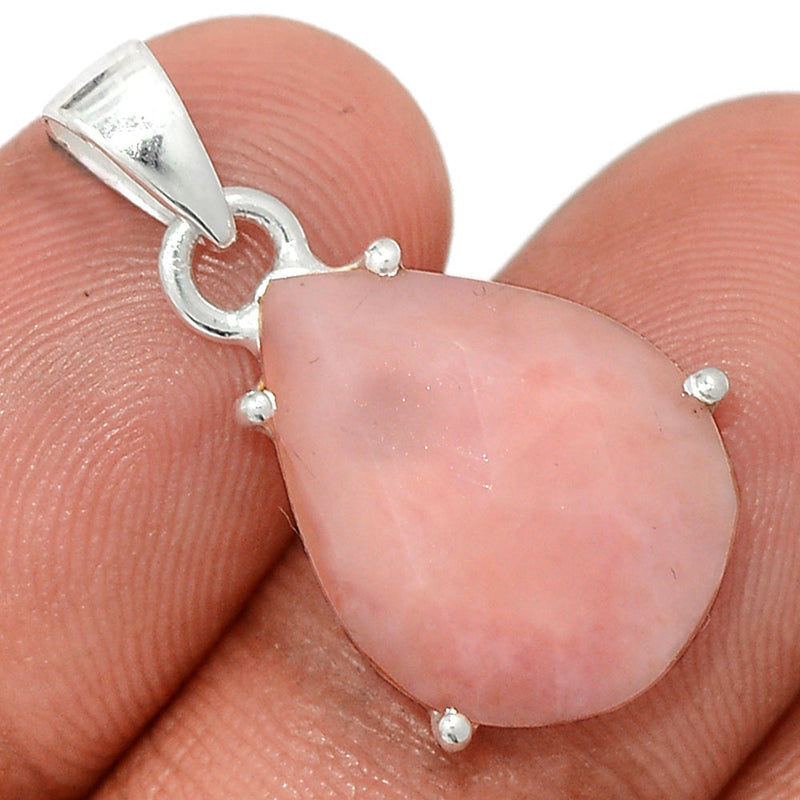 1.1" Claw - Pink Opal Faceted Pendants - POFP39
