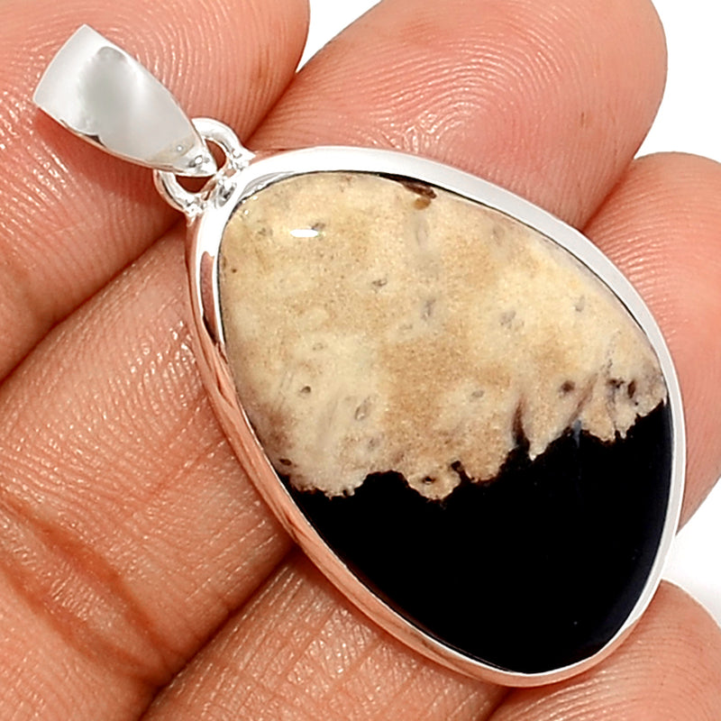 1.7" Petrified Palm Wood Pendants - PPWP16