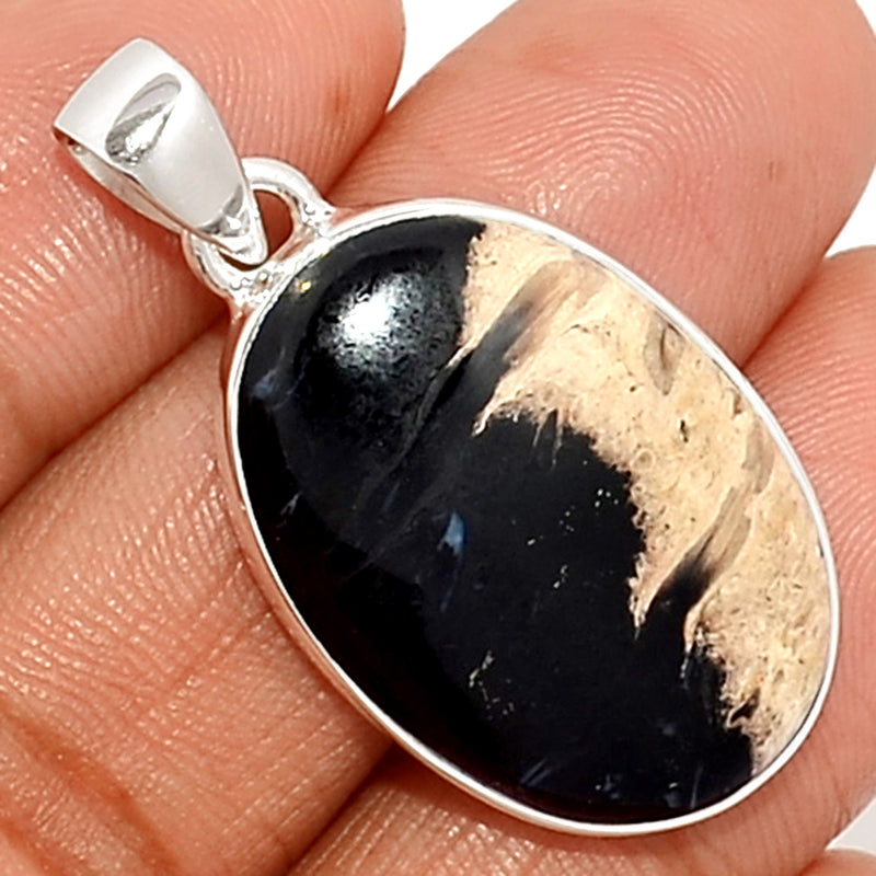 1.5" Petrified Palm Wood Pendants - PPWP20