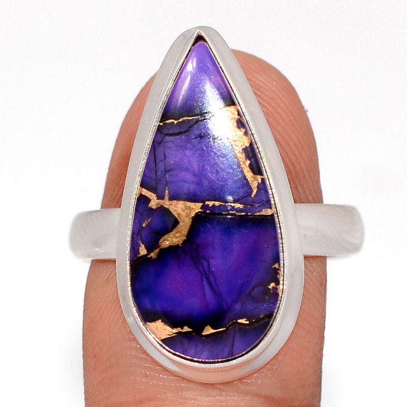 Purple Rose Dahlia Turquoise Ring - PRDR14