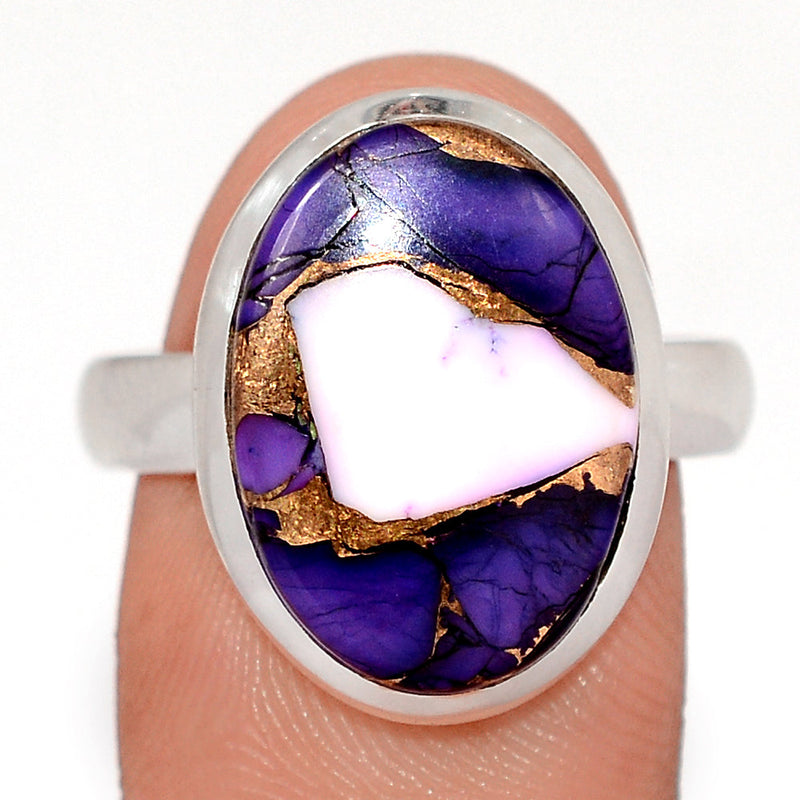 Purple Rose Dahlia Turquoise Ring - PRDR16