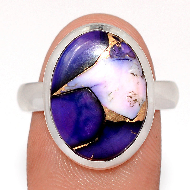 Purple Rose Dahlia Turquoise Ring - PRDR21