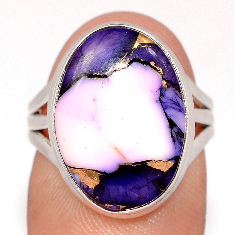 Purple Rose Dahlia Turquoise Ring - PRDR25