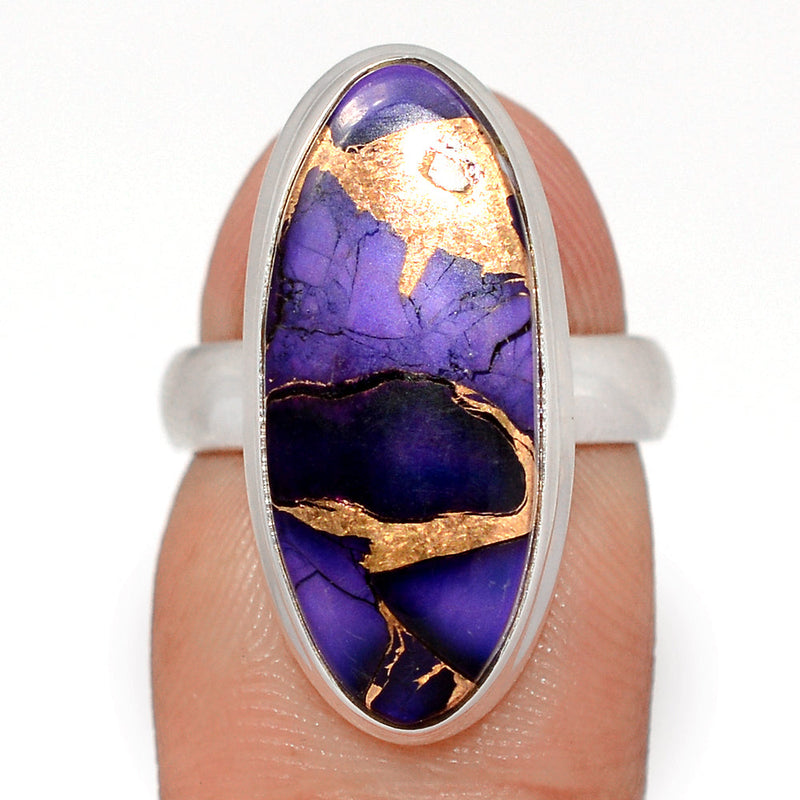 Purple Rose Dahlia Turquoise Ring - PRDR31