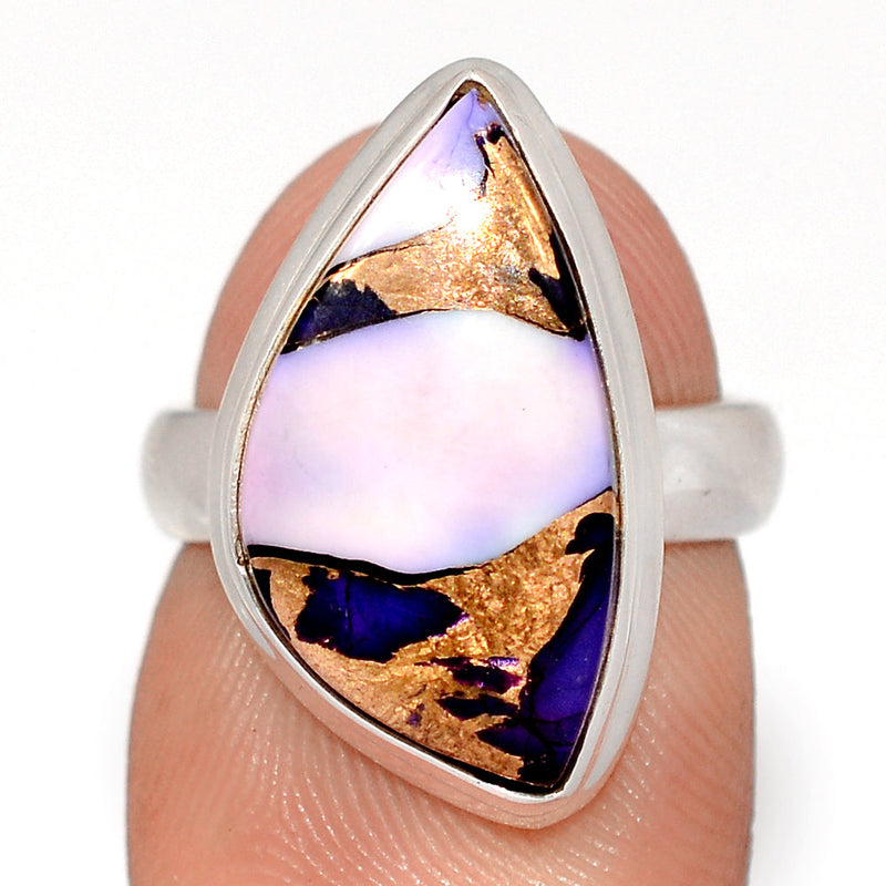 Purple Rose Dahlia Turquoise Ring - PRDR32