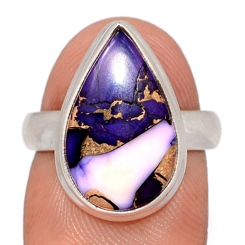 Purple Rose Dahlia Turquoise Ring - PRDR34