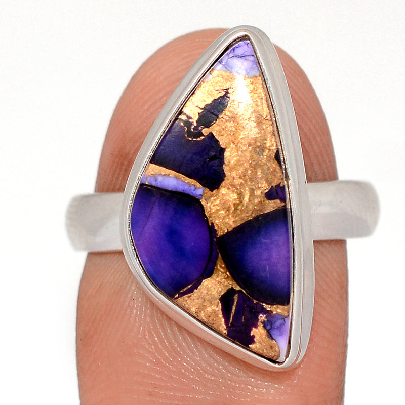Purple Rose Dahlia Turquoise Ring - PRDR38