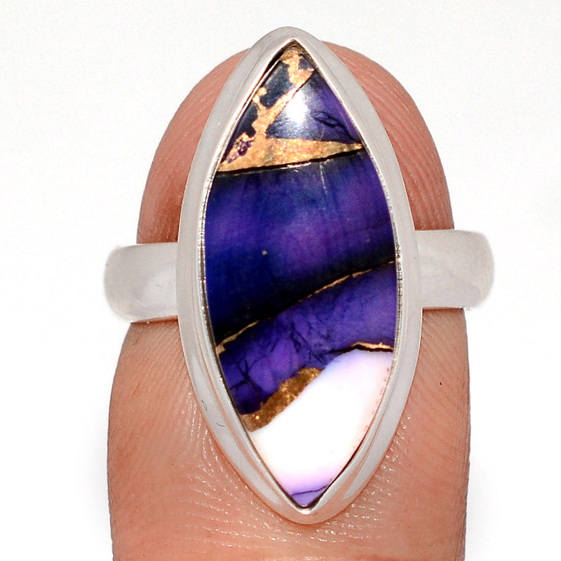 Purple Rose Dahlia Turquoise Ring - PRDR41