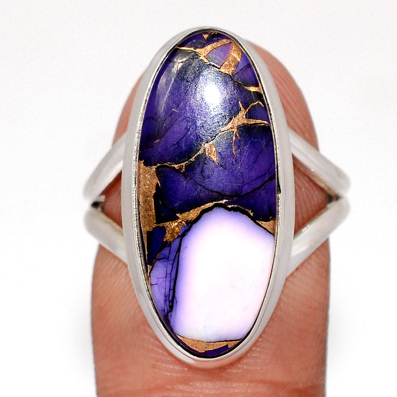Purple Rose Dahlia Turquoise Ring - PRDR43