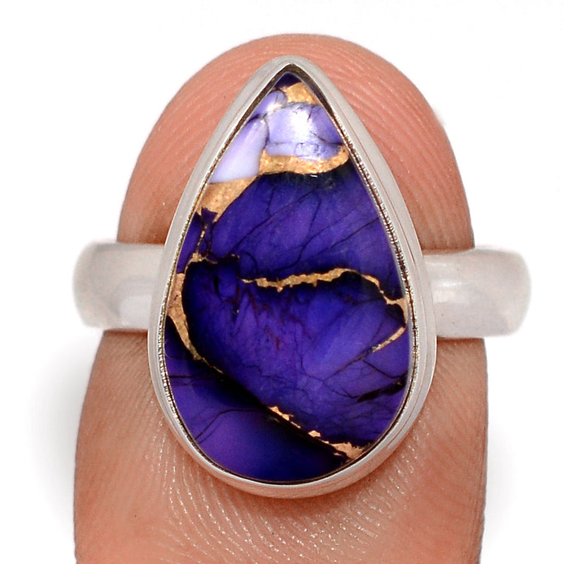 Purple Rose Dahlia Turquoise Ring - PRDR44