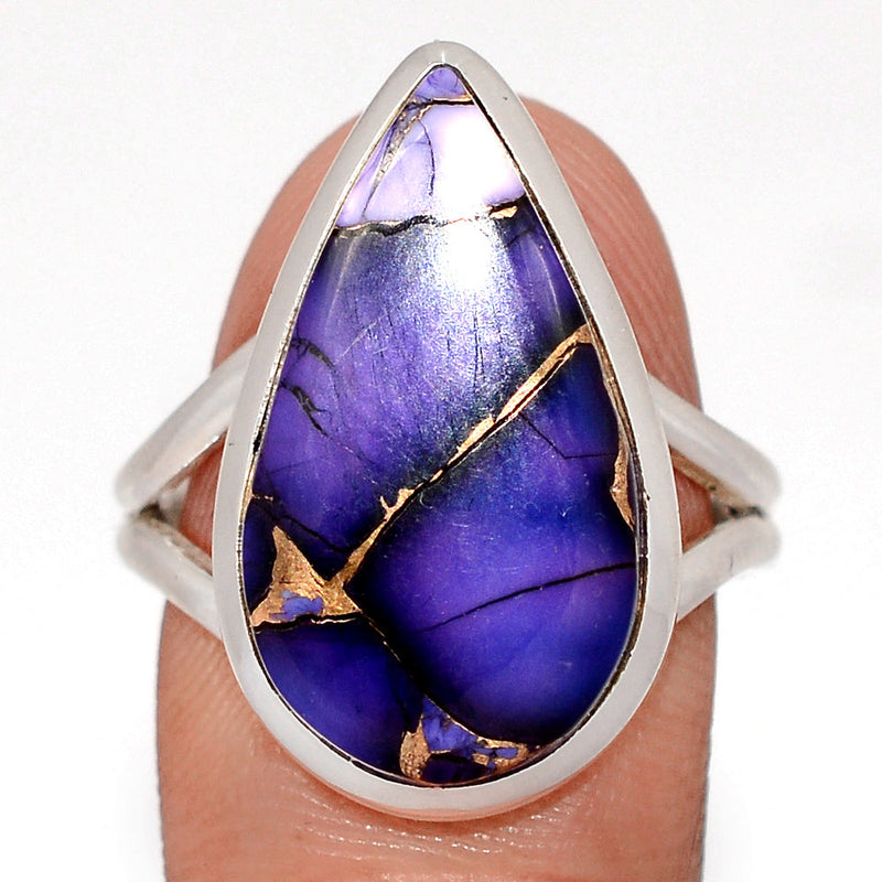 Purple Rose Dahlia Turquoise Ring - PRDR49