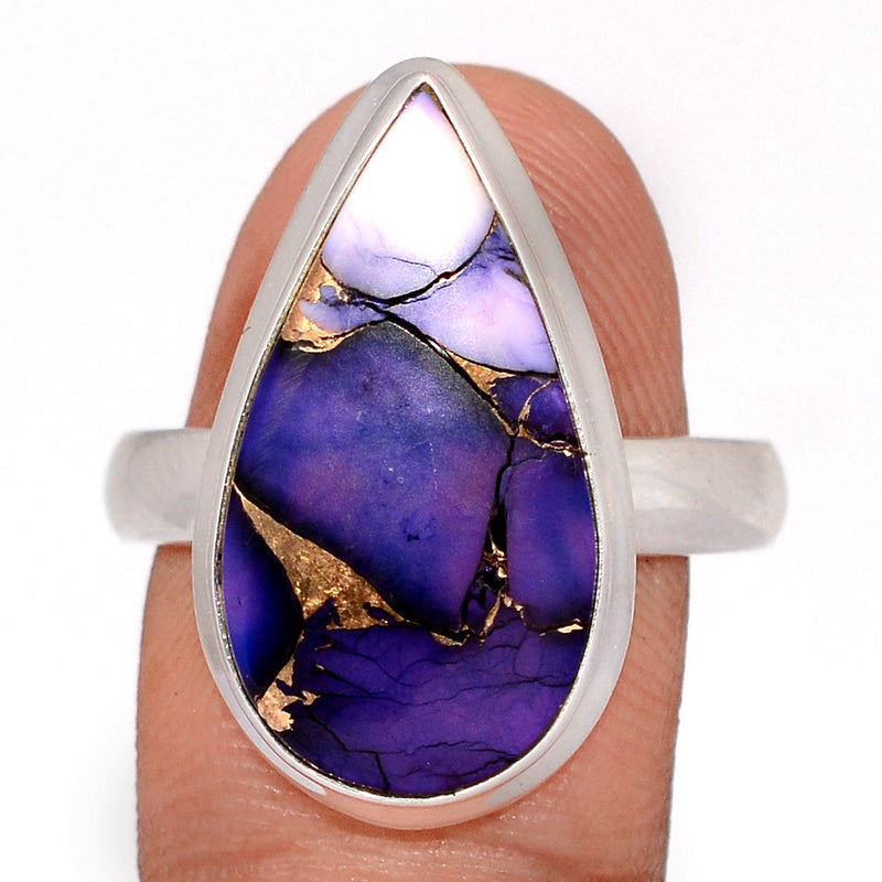 Purple Rose Dahlia Turquoise Ring - PRDR4