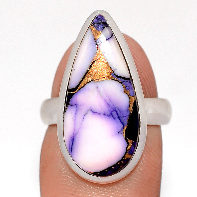 Purple Rose Dahlia Turquoise Ring - PRDR52