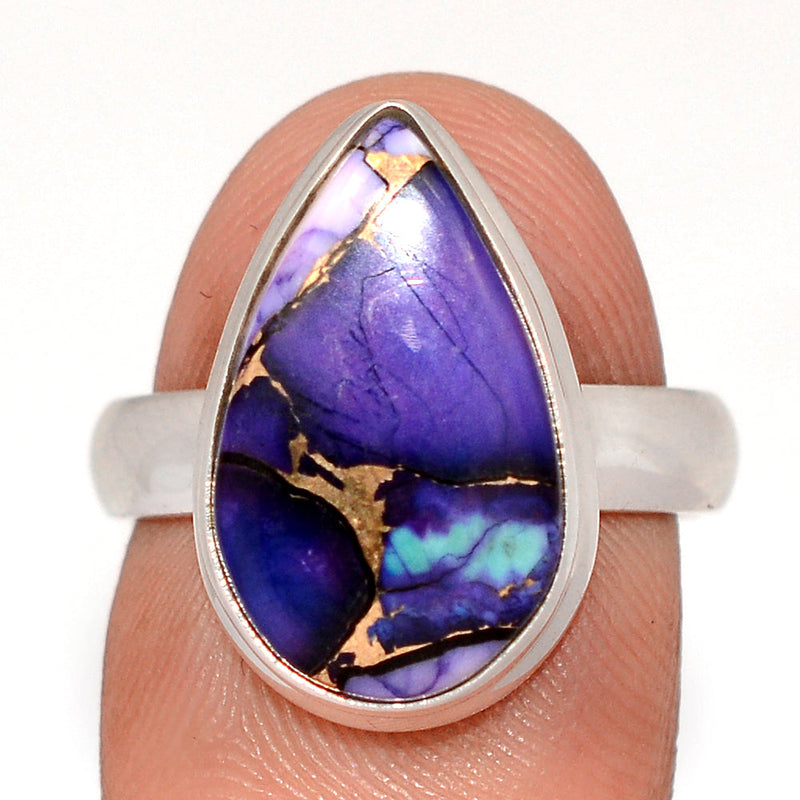 Purple Rose Dahlia Turquoise Ring - PRDR53