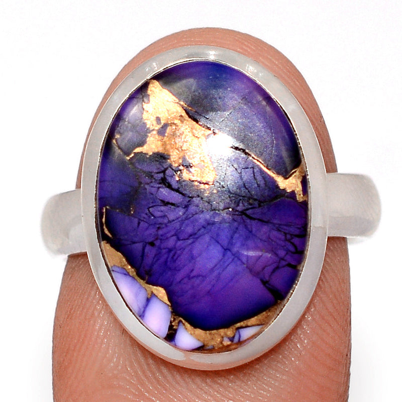 Purple Rose Dahlia Turquoise Ring - PRDR57