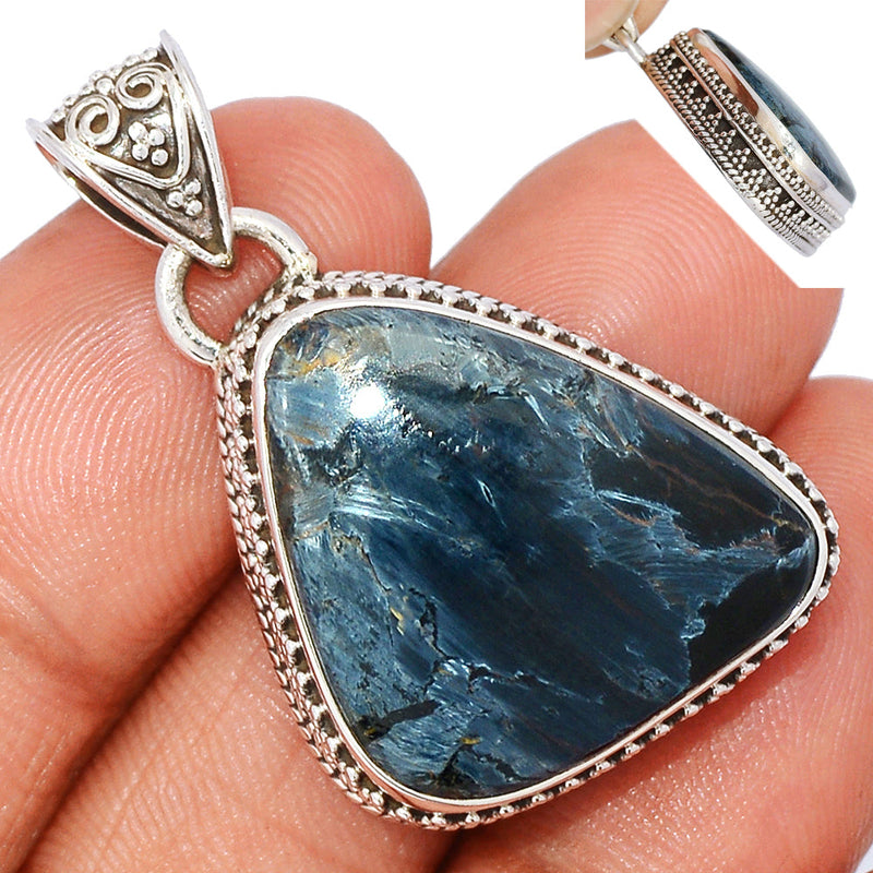 1.5" Fine Filigree - Pietersite Cabochon Pendants - PTCP2574