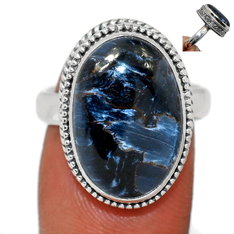 Fine Filigree - Pietersite Cabochon Ring - PTCR1357