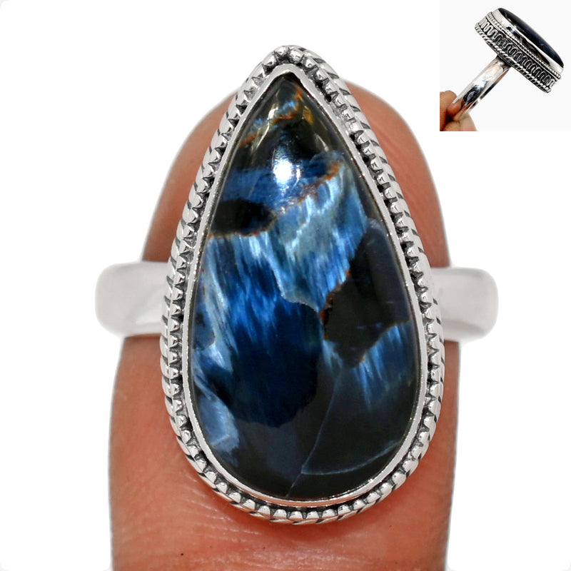 Fine Filigree - Pietersite Cabochon Ring - PTCR1359