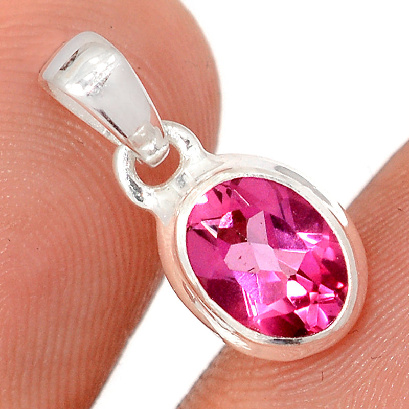 0.7" Pink Topaz Pendants - PTZP1