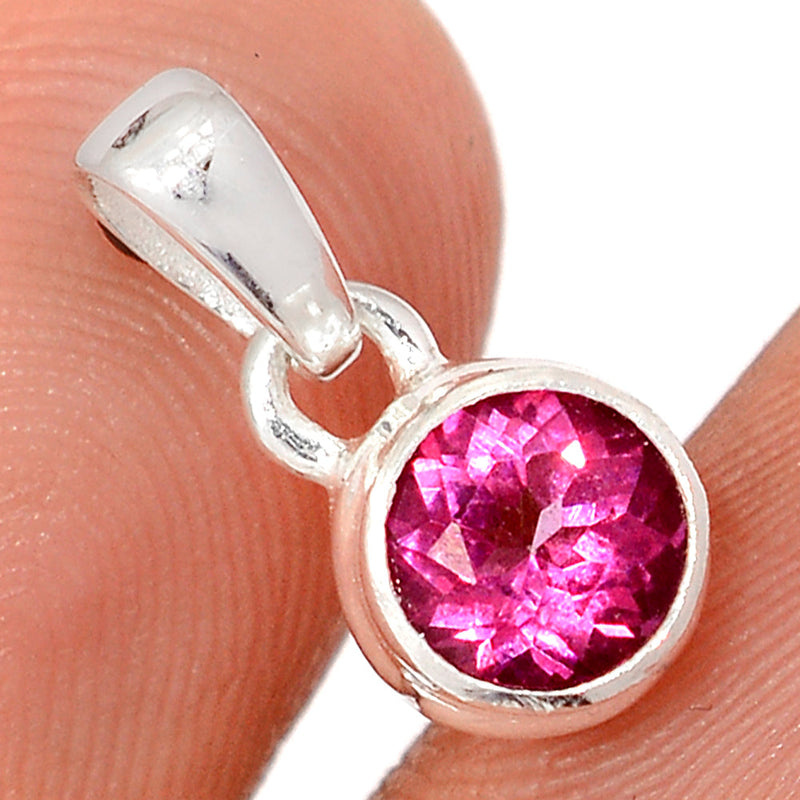 0.6" Pink Topaz Pendants - PTZP2