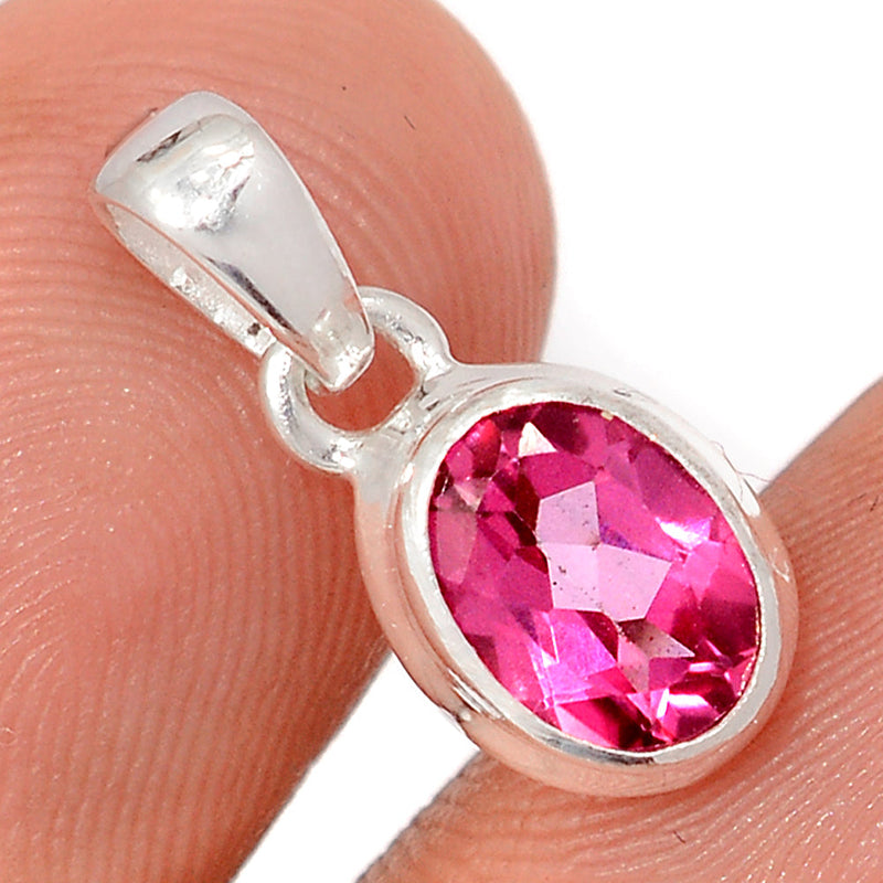 0.7" Pink Topaz Pendants - PTZP3