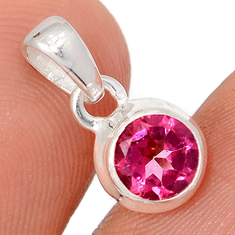0.6" Pink Topaz Pendants - PTZP4