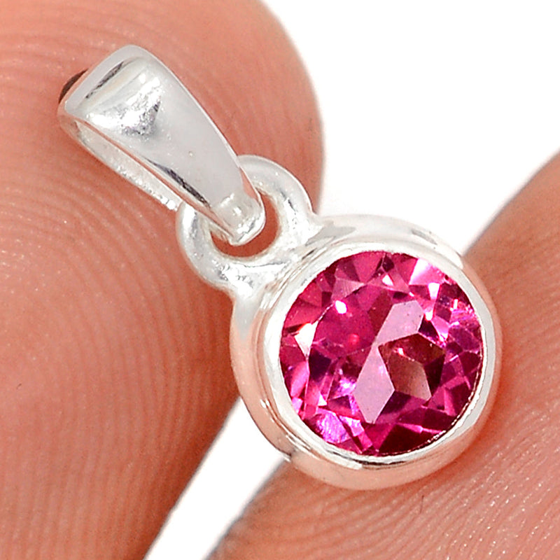 0.6" Pink Topaz Pendants - PTZP7