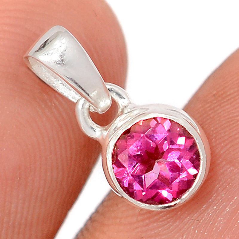 0.6" Pink Topaz Pendants - PTZP8