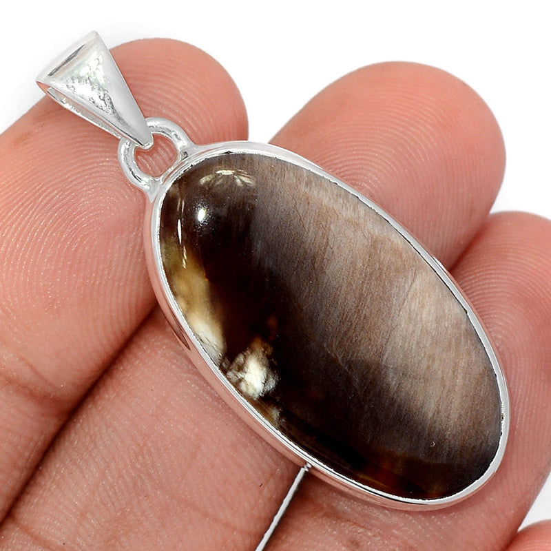 1.7" Petrified Wood Cabochon Pendants - PWCP142
