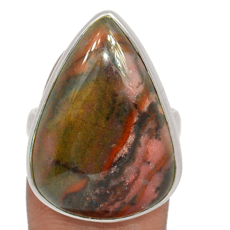 Petrified Wood Cabochon Ring - PWCR48