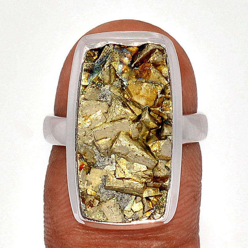 Mexican Pyrite Druzy Rings - PYDR710