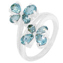 3*5, 6*4 MM Pear - Blue Topaz Ring - R5092BT