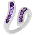 3*3 MM Round - Amethyst Faceted Ring - R5096A