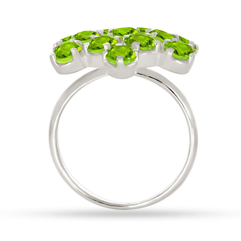 4*4 MM Round - Peridot Ring - R5097P