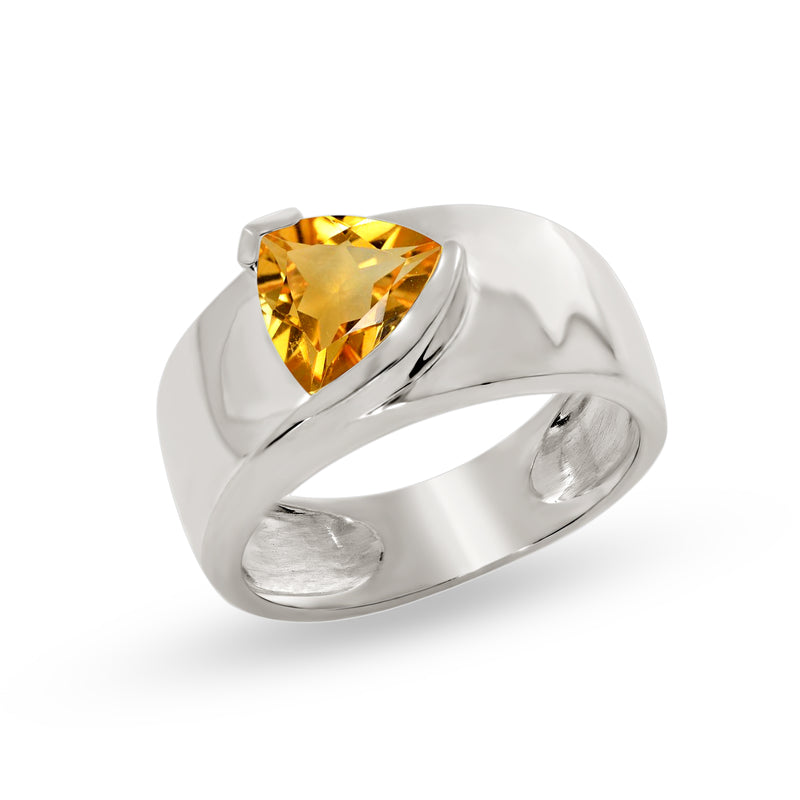 7*7 MM Trillion - Citrine Ring - R5098C