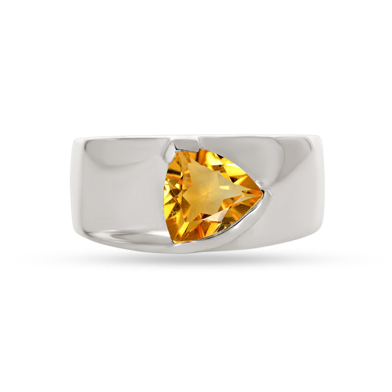 7*7 MM Trillion - Citrine Ring - R5098C