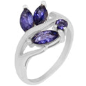 4*8 MM Marquise & 3*3 MM Round - Iolite Ring - R5099I