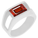 7*9 MM Octo - Garnet Faceted Ring - R5103G