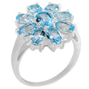 4*6, 5*7 MM Oval - Blue Topaz Ring - R5104BT