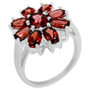 4*6, 5*7 MM Oval - Garnet Faceted Ring - R5104G