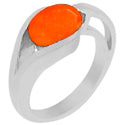 7*9 MM Oval - Carnelian Faceted Ring - R5109CR