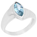6*12 MM Marquise - Blue Topaz Ring - R5114BT