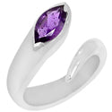 5*10 MM Marquise - Amethyst Faceted Ring - R5116A