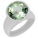 12*12 MM Round - Green Amethyst Ring - R5117GA