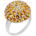 2.5 MM Round - Citrine Ring - R5150C