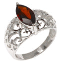 6*12 MM Marquise - Garnet Faceted Ring - R5151G