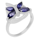 8*4 & 6*3 MM Marquise - Iolite Ring - R5153I