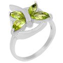 8*4 & 6*3 MM Marquise - Peridot Ring - R5153P