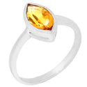 6*12 MM Marquise - Citrine Ring - R5166C